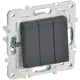 Выключатель встраиваемый Iek Skandy SK-V30-0-10-K48 3 клавиши цвет титан