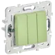 Выключатель встраиваемый Iek Skandy SK-V30-0-10-K06 3 клавиши цвет мятный