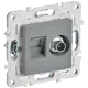 Розетка для телевизора и компьютера встраиваемая Iek Skandy SK-AK20-1-K03 RJ45 Cat 5E цвет серый