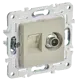Розетка для телевизора и компьютера встраиваемая Iek Skandy SK-AK20-1-K10 RJ45 Cat 5E цвет бежевый