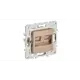 Розетка компьютерная встраиваемая Iek Skandy SK-K20-2-K98 RJ45 Cat 6 цвет песочный