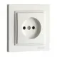 Розетка встраиваемая Mono electric Despina 102-252522-116 цвет белый