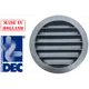Решётка вентиляционная с сеткой Dec International DSAVDC D125 мм металл цвет нержавеющая сталь