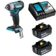 Гайковерт аккумуляторный Makita DTW180RME, 18 В Li-Ion 2x4 Ач, 180 Нм