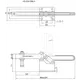 Зажим с горизонтальной рукоятью Hs Clamp HS-204-GBLH