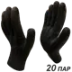 Перчатки хлопковые Master-Pro Антрацит 3010-ANT-20, размер 9/L, 20 шт