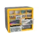 Ящик 12 ячеек 37.50x18x52.20 см Пластик цвет синий/прозрачный/черный