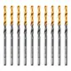 Сверло спиральное по металлу HSS Denzel Golden Tip 717207 3.5x100 мм, 10 шт