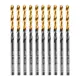 Сверло спиральное по металлу HSS Denzel Golden Tip 717205 3x92 мм, 10 шт