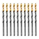 Сверло спиральное по металлу HSS Denzel Golden Tip 717212 4.8x109 мм, 10 шт