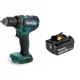 Дрель-шуруповерт аккумуляторная бесщёточная Makita DDF485 LXT, 18 В Li-Ion 6 Ач
