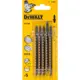 Пилка для лобзика по дереву Dewalt Dt2165-qz чистый рез, 5 шт