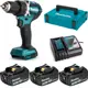 Дрель-шуруповерт аккумуляторная бесщеточная Makita DDF484RF3, 18 В Li 3x3 Ач