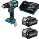 Дрель-шуруповерт аккумуляторная ударная бесщёточная Makita HP001G HP001GD201, 40 В Li-Ion 2x2.5 Ач