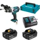 Дрель-шуруповерт аккумуляторная ударная Makita DHP458 DHP458RTJ, 18 В Li-Ion 2x5 Ач