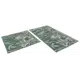 Набор ковриков SHAHINTEX LOOP ITALIANO 802364 48x80+48x50 см цвет зеленый