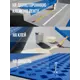 Накладка на ступень (Проступь) Удлиненная Елочная 1200x300x30 мм - Синий