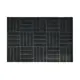 Коврик грязезащитный Sunstep Резиновый Паркет (1/20) 40x60 см цвет Черный