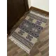 Коврик декоративный L'Cadesi Kilim Usak UK10 Хлопок 60x120 см цвет синий
