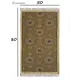 Коврик декоративный L'Cadesi Kilim Usak UK1278 Хлопок 50x80 см цвет серый-бежевый