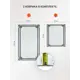Коврики декоративные Mirahome 50x60 см60x100 см цвет белый с черными элементами