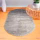 Ковер Фризе Шегги Nil T600 Gray овал 60x100 см полипропилен