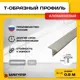 Порожек для напольных покрытий Т - образный Safetystep алюминий Т-13 серебро мат 13x900 мм
