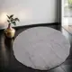 Ковер Raschel carpet Krolik 1000A T9082_grey Круг Ø120 см Полиэстер