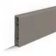 Плинтус напольный Идеал Дюра Платиново-серый 80x16x2200 мм (комплект 6 штук с фурнитурой)