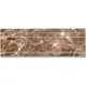 Мозаика Natural Бордюры B022-3- Emperador-Dark мрамор 10x30.5 см
