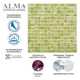 Мозаика Alma Чистые цвета 20 мм Stella ST-GN411 стекло 32.7x32.7 см