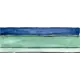 Декор плиточный настенный Imola Shades Stripes sea mix 20x60см полированный сине-ментоловые полосы