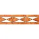 Декоративная мозаика Natural Бордюры DS-200-4-(014-MCD)-20-300x75 7.5x30см мрамор цвет оранжевый