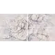 Панно Kerlife Delicato bouquet perla 63x126см цвет серый