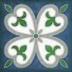 Плитка Kerlife Smalto Decor 4 Blu 15x15см цвет синий