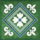 Плитка Kerlife Smalto Плитка Smalto Decor 2 Verde 15x15см 0.9 м² цвет Verde, цена за упаковку