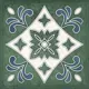 Керамическая плитка Керлайф Smalto Decor 3 Verde 15x15см 0.9 м² цвет зеленый, цена за упаковку