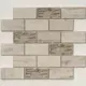 Декоративная мозаика Nsmosaic Kp-719 NS05ST0021 30.5x30.5см цвет Серый, серебристый