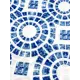Шторка для ванной комнаты Bath Plus Circle blue CH15080, 200x180 см