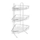 Полка для ванной Axentia Escala 282010 3-х ярусная угловая 20x20x42.5 см