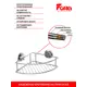Полка для ванной Fora Atlant A035 угловая 20x20x10 см