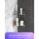 Полка для ванной Kleber Lite KLE-LT083 2-ярусная угловая 24x24x42.5 см