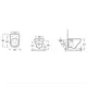 Чаша для подвесного унитаза Jacob Delafon EDF102-00 фарфор горизонтальный выпуск