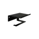 Держатель для туалетной бумаги My Space с полочкой цвет черный