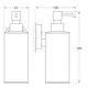 Дозатор жидкого мыла FBS Luxia LUX 011 цвет хром