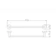 Полотенцедержатель RavSlezak COA0701/45 52см цвет хром