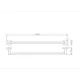 Полотенцедержатель RavSlezak COA0701/60 69.5см цвет хром
