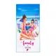 Полотенце пляжное в сумке Этель «Family» 70x140 см микрофибра