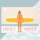 Полотенце пляжное Этель Endless summer 96x146 см 100% хлопок