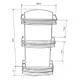 Полка в ванную TEKNO-TEL BK086SSM прямая 25x13см цвет нержавеющая сталь